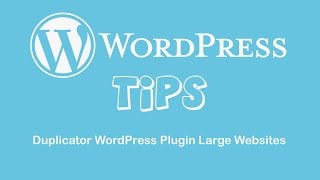 Duplicator WordPress Plugin Large Websites [upl. by Nylhsa363]