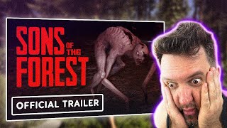 TRAILER OFICIAL DE SONS OF THE FOREST 2024 React joaozoid 🌳 [upl. by Kuhlman]