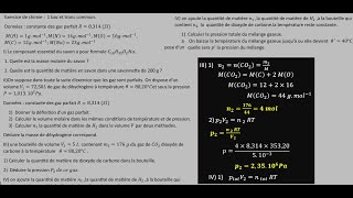 Exercice de chimie et grandeur physique liés à la quantité de matière  1 bac et tronc commun [upl. by Amaris813]