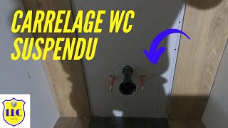 Pose de carrelage pour WC suspendu [upl. by Sillad]