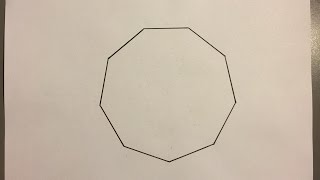 Comment Dessiner Un Ennéagone Nonagone  How To Draw An Enneagon Nonagon [upl. by Giselle]