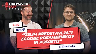 Zak Krebs Želim si predstalvjati zgodbe posameznikov in podjetij  Enostavno Lajf [upl. by Jobye]