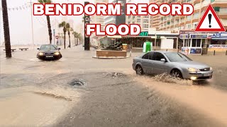 Benidorm Streets are Completely FLOODED benidorm [upl. by Anglim]