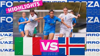 Highlights ItaliaIslanda 33  Under 17 femminile 4 ottobre 2022 [upl. by Onilatac784]