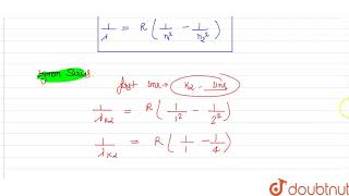 Find the ratio of wavelengths of first line of Lyman series and second line of Balmer series [upl. by Alimhaj]