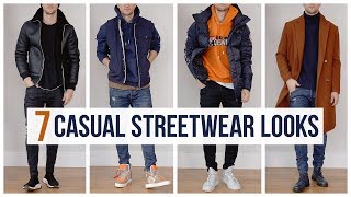 My Casual Streetwear Outfits for Fall Winter  Outfit Ideas  Men’s Fashion Lookbook [upl. by Jun149]