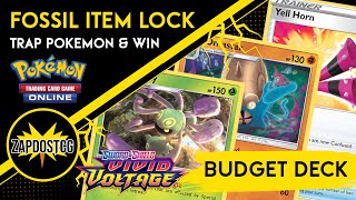 ITEM LOCK Deck with Cradily and Omastar  AUTOWIN COMBO Pokemon TCG [upl. by Aronow]