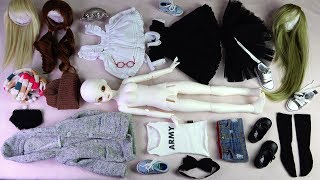 구체관절인형 블루페어리 올리브 개봉후기Ball Jointed Doll Blue Fairy Olive Box openingdress up dollかわいい球体関節人形asmr 4K [upl. by Eldwun]