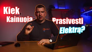 Keik kainuoja prasivesti elektrą namuose [upl. by Eiboj]