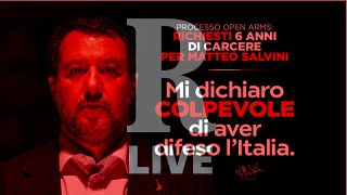 Processo Open Arms a Palermo raduno leghista per Salvini nel giorno della difesa [upl. by Gottwald]