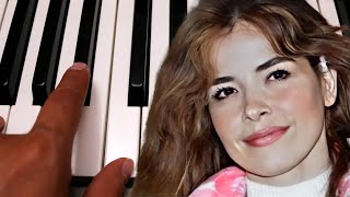 El Recuento de los Daños  Gloria Trevi  Fácil  Piano Tutorial  Notas Musicales  Cover [upl. by Anaylil]