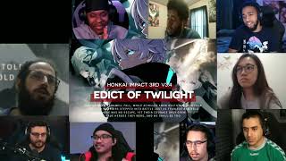 Honkai Impact 3rd Edict of Twilight v34 Trailer REACTION MASHUP [upl. by Nanda]