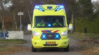 PRIMEUR amp WAIL A1 Ford Novaris XL Demo Ambulance 02116 UMCG Ambulancezorg naar Harkema [upl. by Sada]