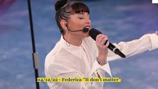 041222  Federica quotIt don’t matterquot [upl. by Kaylee]