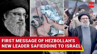 Swear On Nasrallah Hezbollah Leader Kisses Gun Warns Israel Hashem Safieddine Video Viral [upl. by Nerty]