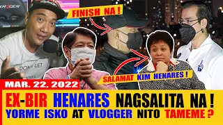 BIR EXCHIEF KIM HENARES SINAGOT ANG 203B STATE TAX ISYU NI MARCOS ISKO AT VLOGGER NITO TAMEME [upl. by Piselli410]