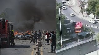 Moment of Kabul bombing captured by a security cam [upl. by Bust]