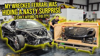 Rebuilding A Wrecked 300000 Ferrari 430 Scuderia  Part 1 [upl. by Fahey]