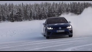 How to drift on snow and ice with Volkswagen Experience Chief Instructor on Golf R  Autogefühl [upl. by Kathi]