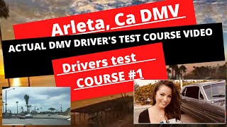 ACTUAL TEST ROUTE Arleta DMV on Van Nuys Behind The Wheel Drivers License Test Driving Course 1 [upl. by Eissehc112]