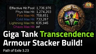 323 17 Million EHP Transcendence Armour Stacker Build Guide  Path of Exile 323 [upl. by Ybba219]