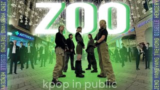 KPOP IN PUBLICONE TAKE NCT × AESPA  ZOO dance cover by DRAMA in RUSSIA [upl. by Ahcorb810]