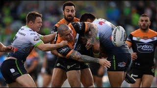 NRL Highlights Canberra Raiders v Wests Tigers  Round 22 [upl. by Nihi864]