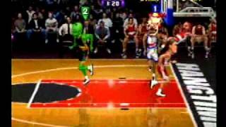 NBA Hangtime Triple dunk and win by 100 [upl. by Krein]