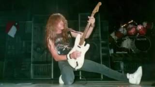 Eddie Trunk  Adrian Smith discuss Janick Gers Stage Moves Iron Maiden [upl. by Leiru88]