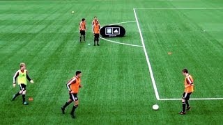 How to play like Spain  Fast combinations  Part One  Soccer passing drill [upl. by Llecrep]