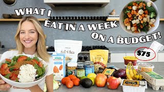 What I Eat in a Week on a Budget  Cheap amp Affordable Meals under 3  Budget Friendly Challenge [upl. by Atinuhs451]