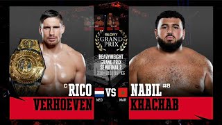 Rico Verhoeven v Nabil Khachab  GLORY Heavyweight Grand Prix 2024 [upl. by Lumbye]