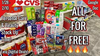 CVS Free amp Cheap Coupon Deals amp Haul  128  210Free Personal Care amp Beauty 🥰Learn CVS Couponing [upl. by Ward284]