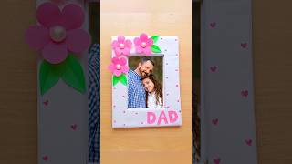 Fathers Day Photo Frame 🥰💖 fathersdaygift shorts gift photoframe handmadegiftfordad craft [upl. by Atsok912]