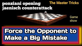 ponziani opening jaenisch counterattack । ponziani opening । best checkmate moves । chess tricks [upl. by Vin]