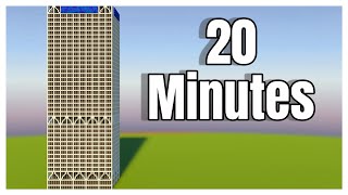 How to Build a Minecraft Skyscraper in 20 Minutes [upl. by Ailhad917]