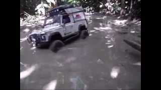 4x Axial Wraith CC01 SCX10 Tundra Defender at Chestnut Ave Log and Mud trail 20 Nov 11 [upl. by Nimrak237]