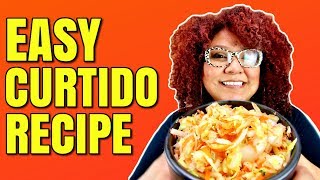 Curtido Recipe  How to Make Curtido for Pupusas [upl. by Buckler]