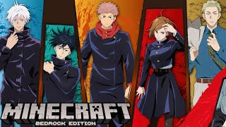 SAIUNOVA ADDON DE JUJUTSU KAISEN SUPER LEVE IGUAL AO DE PC PARA MINECERAFT PE 121😱😱😱 [upl. by Nemzaj836]