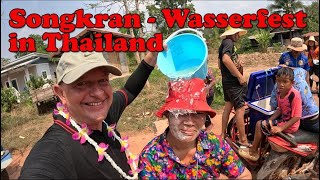 Songkran Wasserfest in Thailand im Isaan  Folge 19 [upl. by Nadabb370]