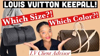 Louis Vuitton Keepall THE Luxury Travel Bags  Sizes Colors amp Try On Video [upl. by Fergus565]