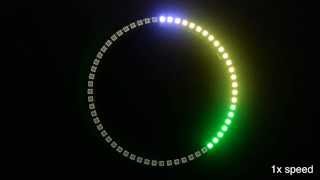 60 NeoPixel Ring Clock in action [upl. by Alegnatal]