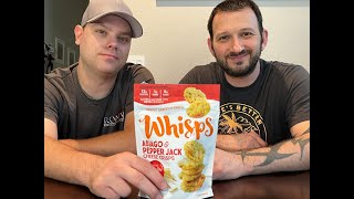 Whisps Asiago amp Pepper Jack Cheese Crisps Review [upl. by Eveneg919]