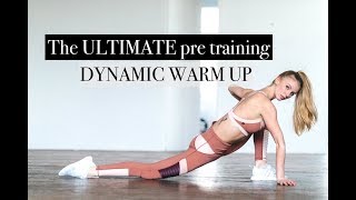 DYNAMIC STRETCHING WARM UP  TrainLikeaBallerina [upl. by Fariss29]