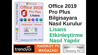 Ofis 2019 pro plus etkinleştirme  office 2019 pro plus license key activation [upl. by Hotze388]