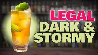 Rum Cocktails How to make a LEGAL Dark and Stormy Cocktail [upl. by Anawd]