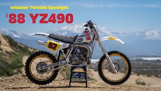 Whiskey Throttle Spotlight  1988 Yamaha YZ490 Build [upl. by Tamah]