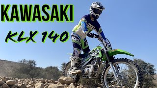 Is This The BEST First ENDURO BIKE Kawasaki KLX140RF Review amp Ride [upl. by Ordisi912]