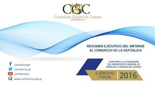 Video para el ciudadano Informe de Auditoría 2016 [upl. by Fawn]