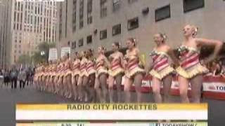 The Rockettes Perform on the Today Show August 12th 2010 [upl. by Blinny]